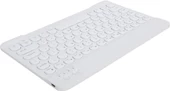 Techstorm Winpad P04 10.1" Uyumlu Kablosuz Bluetooth Şarj Edilebilir Yuvarlak Tuşlu Klavye - Beyaz - 5