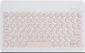 Chuwi Ubook X Pro 13" Uyumlu Kablosuz Bluetooth Şarj Edilebilir Yuvarlak Tuşlu Klavye - Pembe - 1