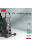 HUB14 Tak Çalıştır 4lü Usb Çoklayıcı - Siyah - 6