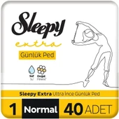 Sleepy Extra Günlük Ped Normal 120 Adet Mega Pk (3PK*40) - 3
