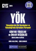 2024 YÖK GYS ve Ünvan Değişikliği Konu Anlatımlı Soru Bankası Pegem Yayınları - 1