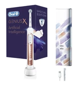 Oral-B Genius X AI Art of Brushing Rose Gold Şarj Edilebilir Diş Fırçası ve Seyahat Kabı - 3