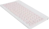 Hometech Alfa 10 TX 10.1" Uyumlu Kablosuz Bluetooth Şarj Edilebilir Yuvarlak Tuşlu Klavye - Pembe - 7