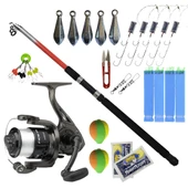 Tam Takım Olta Seti Dam Nova 7000 FD 1BB 210M/0.40MM Olta Makinesi-Kendo Elbe 3.50m 70-150gr Olta Kamışı-5 adet Çinekop Takımı-4 çapari-5 Kurşun-Makas-Klips-Şamandıra-Fosfor-Stoper thumbnail 1