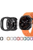 Galaxy Watch Ultra ile Uyumlu Ekran Çerçeve Koruma 47mm Önü Açık Silikon Kılıf Watch Ultra Koruma thumbnail 4