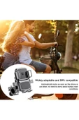 Bisiklet Motosiklet ve Scooter için Dikiz Aynası Uyumlu Telefon Tutucu 360 Derece Dönebilen ZR658 thumbnail 5