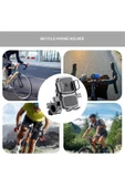 Bisiklet Motosiklet ve Scooter için Dikiz Aynası Uyumlu Telefon Tutucu 360 Derece Dönebilen ZR658 thumbnail 7