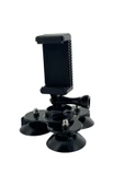 Tripod Vantuz Tutucu Araç İçi Telefon Aksiyon Kamera Tutucu Sunroof ABS Üç Katlı Vantuzlu Holder - 4