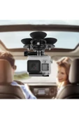 Tripod Vantuz Tutucu Araç İçi Telefon Aksiyon Kamera Tutucu Sunroof ABS Üç Katlı Vantuzlu Holder - 1