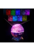 Dinozor Yumurtası Gece Masa Lambası Bluetooth Hoparlör Led Lamba Galaxy Projektör Led Işık K890 Mor thumbnail 2