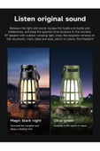 Hoco Kamp ışığı Tasarımlı 5.3 Bluetooth Hoparlör Taşınabilir Speaker 3600mAh Güçlü Batarya BS61 - 3