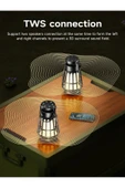 Hoco Kamp ışığı Tasarımlı 5.3 Bluetooth Hoparlör Taşınabilir Speaker 3600mAh Güçlü Batarya BS61 - 6