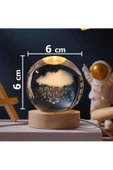 Cam Küre Işıklı Masaüstü Aydınlatma Oda Ve Salon Gece Lambası Dekoratif 6cm X 6cm thumbnail 2