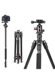 Zomei M6 DSLR Tripod 12kg Taşıma Kapasiteli Profesyonel Alüminyum Alaşım 161cm Çantalı thumbnail 1
