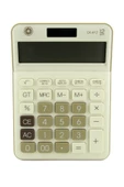 112 Steps Check ile 12 Haneli Geniş Ekranlı, Yumuşak Tuş Takımlı Hesap Makinesi CK-412 Kahverengi thumbnail 1