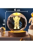 Cam Küre Işıklı Masaüstü Aydınlatma Oda Ve Salon Gece Lambası Dekoratif 6cm X 6cm - 2