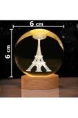 Cam Küre Işıklı Masaüstü Aydınlatma Oda Ve Salon Gece Lambası Dekoratif 6cm X 6cm thumbnail 2