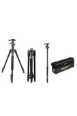 Zomei M6 DSLR Tripod 12kg Taşıma Kapasiteli Profesyonel Alüminyum Alaşım 161cm Çantalı thumbnail 3
