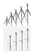 Zomei M6 DSLR Tripod 12kg Taşıma Kapasiteli Profesyonel Alüminyum Alaşım 161cm Çantalı thumbnail 6