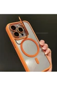 iPhone 15 ile uyumlu Kamera Lens Hediyeli Stand Olabilen Magsafe ile uyumlu Adventure Magnetic - 4