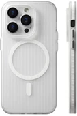 iPhone 14 Pro Max ile uyumlu Kılıf Kamera Korumalı Magsafe uyumlu Şeffaf Transparan Tırtıklı Kılıf - 1