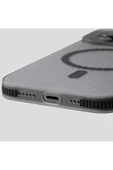 iPhone 14 Pro Max ile uyumlu Kılıf Kamera Korumalı Magsafe uyumlu Şeffaf Transparan Tırtıklı Kılıf - 4