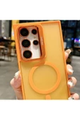 Galaxy S24 Plus ile uyumlu Kamera Lens Aparatlı Stand Olabilen Magsafe ile uyumlu Color Magnetic - 4