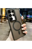 Galaxy S24 Ultra ile uyumlu Kamera Lens Aparatlı Stand Olabilen Magsafe ile uyumlu Color Magnetic thumbnail 1