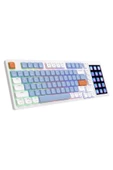 Ajazz Akp815 %75 Low Profile Mekanik Klavye 4.33'' Led Dokunmatik Ekran Programlanabilir Rgb Gasket - 1