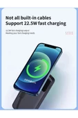 Led Ekranlı Powerbank 10000mah Dahili Type-c Kablo Dahili Lightning Kablo Iphone - 4