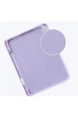 iPad Pro 11 2020 ile uyumlu Kılıf Lüks Kadife İç Kaplamalı Suni Deri, Mıknatıslı V- Stand - 4
