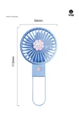 Şarjlı Taşınabilir Mini USB Fan Led Işıklı Masa Üstü 3 Kademeli Mini Vantilatör Soğutucu 11cm YS2269 - 7