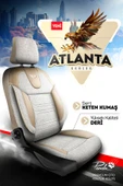 Panda Kılıf Panda Atlanta Serisi Keten Kumaş Oto Koltuk Kılıfı Tam Set thumbnail 2