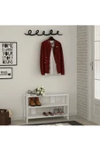 aden home senin evin senin dünyan Beyaz Ayakkabılık Rafı, Dekoratif Ayakkabılık, Ayakkabı Standı, Çok Amaçlı Raf, Mayk16 - 2