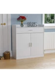 aden home senin evin senin dünyan %100 MDF Beyaz Ayakkabılık, Ayakkabı Dolabı, Kapaklı Ayakkabılık, Ahşap Ayakkabılık Rafı - 4