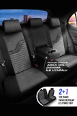 PANDA BOSTON SERİSİ KETEN KUMAŞ OTO KOLTUK KILIFI - TAM SET - 2