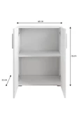 aden home senin evin senin dünyan Beyaz Ayakkabılık, Çok Amaçlı Dolap, %100 Mdf Ayakkabı Dolabı, Kapaklı Ayakkabılık - 3