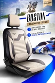 Ekru PANDA BOSTON SERİSİ VELUCANTRA KUMAŞ OTO KOLTUK KILIFI - TAM SET Universal - 2