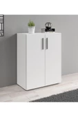 aden home senin evin senin dünyan Beyaz Ayakkabılık, Çok Amaçlı Dolap, %100 Mdf Ayakkabı Dolabı, Kapaklı Ayakkabılık - 1