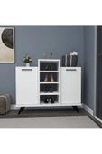 aden home senin evin senin dünyan Beyaz Ayakkabılık, Çok Amaçlı Dolap, %100 Mdf Ayakkabı Dolabı, Kapaklı Ayakkabılık - 2