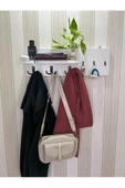 aden home senin evin senin dünyan Anahtar Askısı, Ahşap Anahtarlık Askısı, Duvara Monte Anahtarlık Askılık, Elbise Askılığı - 6