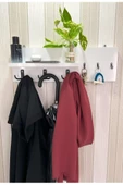 aden home senin evin senin dünyan Anahtar Askısı, Ahşap Anahtarlık Askısı, Duvara Monte Anahtarlık Askılık, Elbise Askılığı - 3