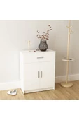 aden home senin evin senin dünyan Beyaz Dresuar, Çekmeceli Dresuar, Çekmeceli Dolap, Şifonyer, Çok Amaçlı Kapaklı Dolap, %100 MDF - 4