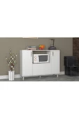 aden home senin evin senin dünyan Mutfak Dolabı, Beyaz Çok Amaçlı Dolap, %100 MDF Dolap, Hazır Mutfak Dolabı, Mikrodalga Dolabı - 1