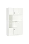 aden home senin evin senin dünyan Beyaz Mutfak Dolabı, %100 Mdf, Hazır Mutfak Dolabı, Çok Amaçlı Dolap, Erzak Kiler Dolabı - 2