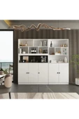 aden home senin evin senin dünyan Beyaz Hazır Mutfak Dolabı, Çok Amaçlı Mutfak Dolabı, Erzak Dolabı, MDF, 180x200cm, MDLP28 - 1