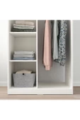 aden home senin evin senin dünyan Açık Gardırop, %100 MDF Beyaz Gardırop, Elbise Dolabı, MDF Beyaz Gardırop - 3