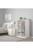 aden home senin evin senin dünyan Açık Gardırop, %100 MDF Beyaz Gardırop, Elbise Dolabı, MDF Beyaz Gardırop - 1