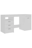 aden home senin evin senin dünyan %100 MDF Çalışma Masası, Bilgisayar Masası, Kitaplıklı Çalışma Masası, Beyaz Ders Çalışma Masası - 3