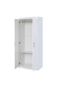 aden home senin evin senin dünyan 2 Kapaklı Beyaz Gardırop, %100 Mdf Gardırop, Elbise Dolabı - 8